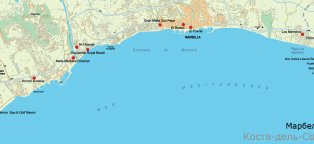 Отели Испании Карта